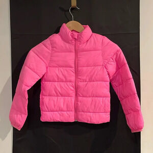 3/$20 Joe Fresh Girls Size Small Lightweight Pink Puffer Jacket